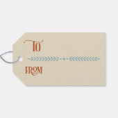 Scandinavian Deer Holiday ギフトタグ (裏面横)