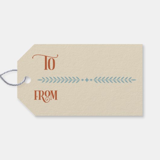 Scandinavian Deer Holiday ギフトタグ (裏面横)