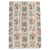 Scandinavian Deer Holiday ミディアムペーパーバッグ (裏面)