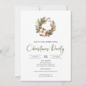 Scandinavian Earthy Olive Light Brown Christmas  招待状 (正面)