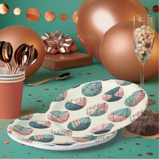 Scandinavian Easter Egg Paper Plates ペーパープレート (複数)