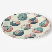 Scandinavian Easter Egg Paper Plates ペーパープレート (アングル)