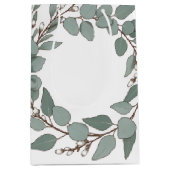 Scandinavian Eucalyptus Easter Gift Bag ミディアムペーパーバッグ (正面)
