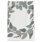 Scandinavian Eucalyptus Easter Gift Bag ミディアムペーパーバッグ (裏面)