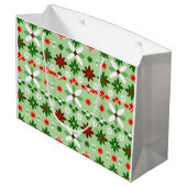 Scandinavian Fair Isle Christmas ラージペーパーバッグ (裏面アングル)
