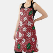 Scandinavian Fair Isle Christmas Edition 1 エプロン (インサイチュ)