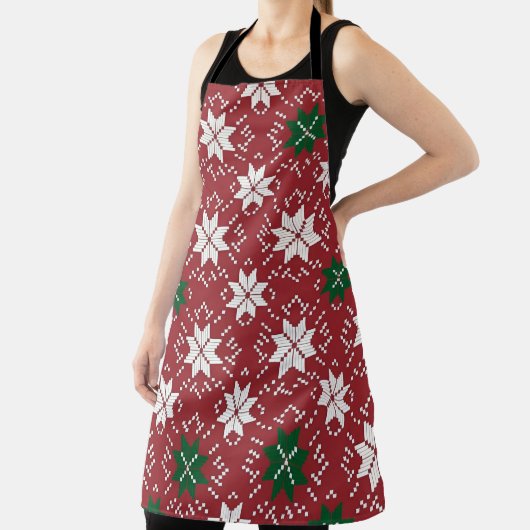 Scandinavian Fair Isle Christmas Edition 1 エプロン (インサイチュ)