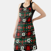 Scandinavian Fair Isle Christmas Edition 3 エプロン (インサイチュ)