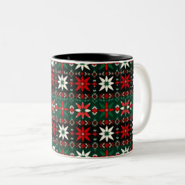 Scandinavian Fair Isle Christmas Edition 3 ツートーンマグカップ