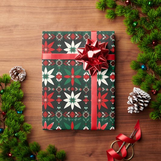 Scandinavian Fair Isle Christmas Edition 3 ラッピングペーパー (クリスマスギフト)