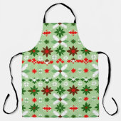 Scandinavian Fair Isle Christmas Edition 4 エプロン (正面)