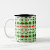 Scandinavian Fair Isle Christmas Edition 4 ツートーンマグカップ (左)