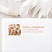 Scandinavian Fall Return Address Label ラベル (インサイチュ)