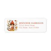 Scandinavian Fall Return Address Labels ラベル (正面)