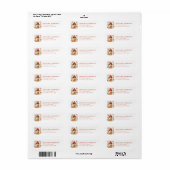 Scandinavian Fall Return Address Labels ラベル (フルシート)