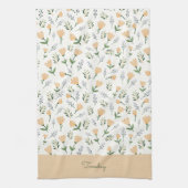 Scandinavian Floral Day of Week キッチンタオル (縦)