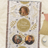 Scandinavian Foliage 3 Photo Family Keepsake スローブランケット