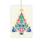 Scandinavian Folk Art Christmas Tree Air Freshner カーエアーフレッシュナー (正面)