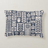 Scandinavian folk art seamless vintage pattern wit アクセントクッション (裏面)