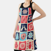 Scandinavian folk art seamless vintage pattern wit エプロン (インサイチュ)