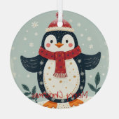 Scandinavian Folk Art Style ガラスオーナメント (裏面)