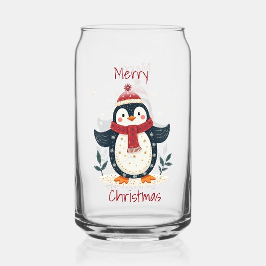 Scandinavian Folk Art Style ガラス缶 (正面)