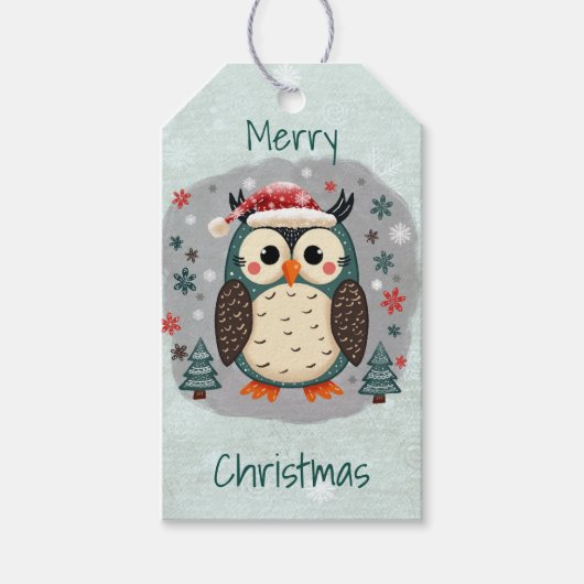 Scandinavian Folk Art Style ギフトタグ (正面)