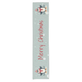 Scandinavian Folk Art Style ショートテーブルランナー (正面)