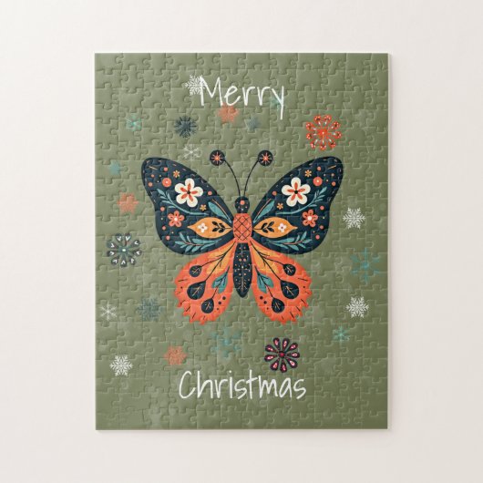 Scandinavian Folk Art Style ジグソーパズル (縦)