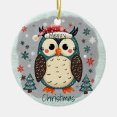 Scandinavian Folk Art Style セラミックオーナメント (正面)