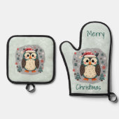 Scandinavian Folk Art Style 鍋つかみ&鍋敷きセット (正面)