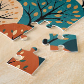 Scandinavian Folk Art Village - Autumn Hills & Coz ジグソーパズル (側面)