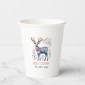 Scandinavian Folk Reindeer Christmas Supplies 紙コップ (正面)