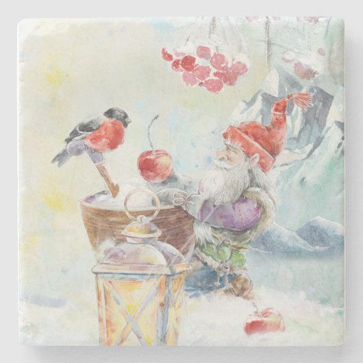 Scandinavian gnome ストーンコースター (正面)