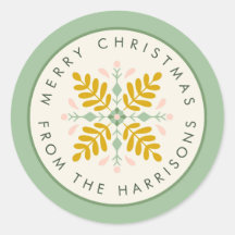 Scandinavian Green and Gold Christmas Wreath