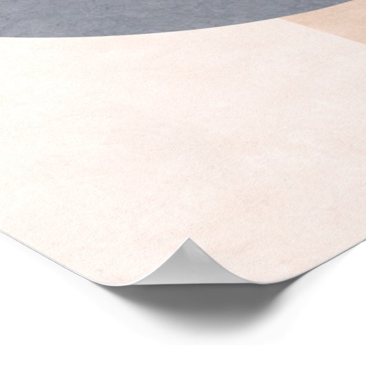 Scandinavian Half Circle Wall Art – Geometric  ポスター (角)