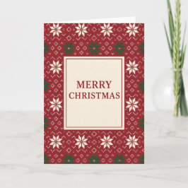 Scandinavian Isle Merry Christmas (Blank Inside)  シーズンカード