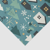 Scandinavian Merry Christmas Tree Winter Snow 薄葉紙 (詳細)