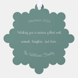 Scandinavian Merry Christmas Typography オーナメントカード