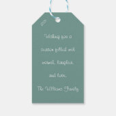 Scandinavian Merry Christmas Typography ギフトタグ (裏面)