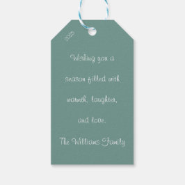 Scandinavian Merry Christmas Typography ギフトタグ