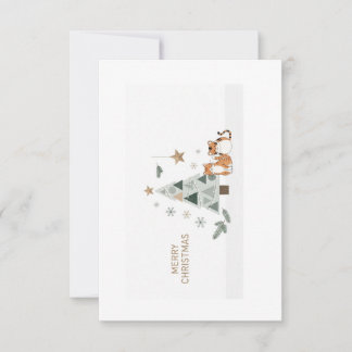 ❄️🎄 Scandinavian Minimalist Christmas Card Image  サンキューカード