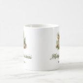Scandinavian Minimalist Christmas Mug Custom Name コーヒーマグカップ (中央)