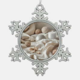 Scandinavian Minimalist Christmas Ornament  スノーフレークピューターオーナメント