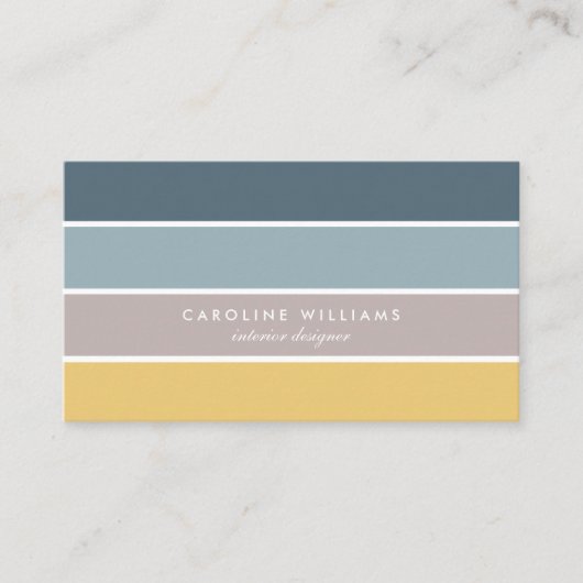 Scandinavian minimalist elegant modern lines card 名刺 (正面)