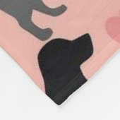 Scandinavian Minimalist Pet Blanket – Dog & Cat フリースブランケット (角)