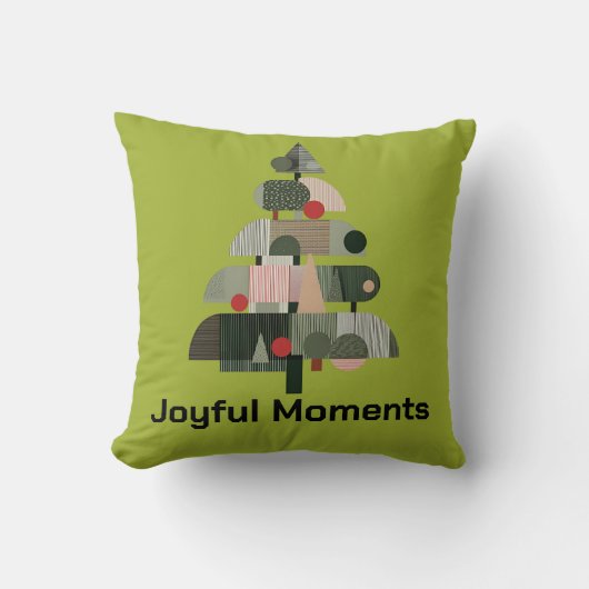 Scandinavian Modern Christmas Tree クッション (正面)