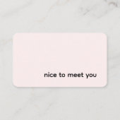 Scandinavian Navy Blue | Minimalist Professional  名刺 (裏面)