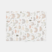 Scandinavian Pastel Baby Nursery Blanket | Soft フリースブランケット (正面(横))