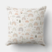 Scandinavian Pastel Baby Throw Pillow クッション (正面)